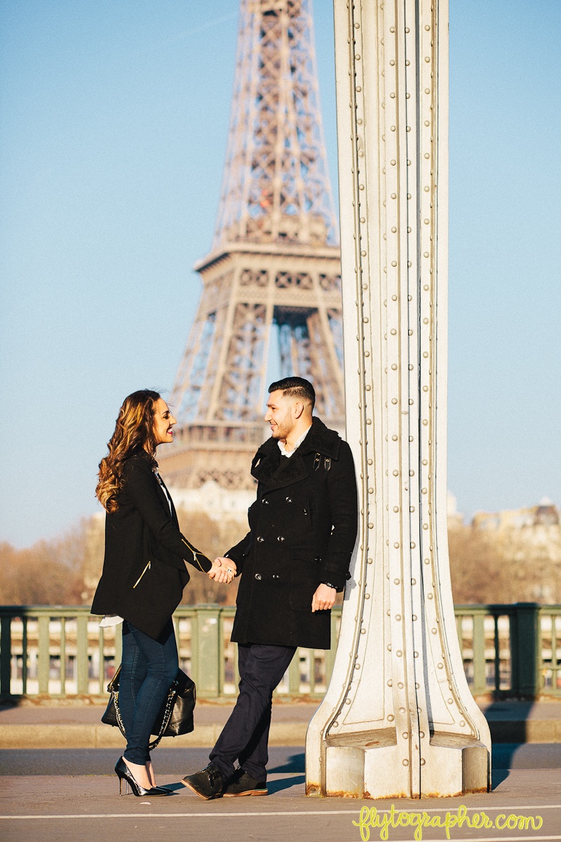 Romantic Proposal in front of Eiffel Tower | Flytographer