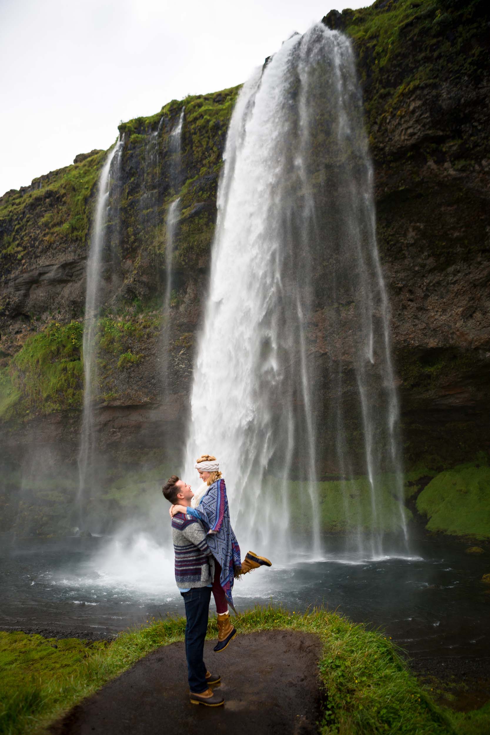 A Breathtaking Waterfall Proposal in Iceland | Flytographer